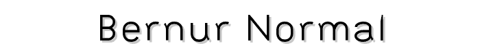 Bernur Normal font